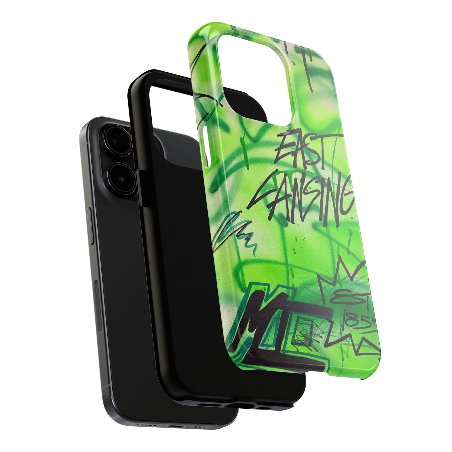 "east lansing, mi" airbrush iPhone case