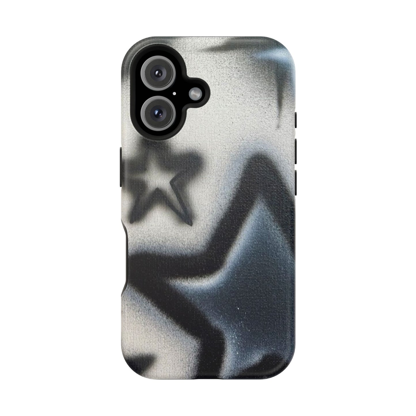 MagSafe "black & white stars" airbrush iPhone case