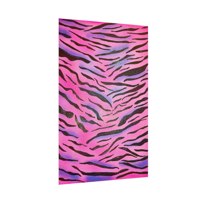 "glitter zebra" airbrush rolled print