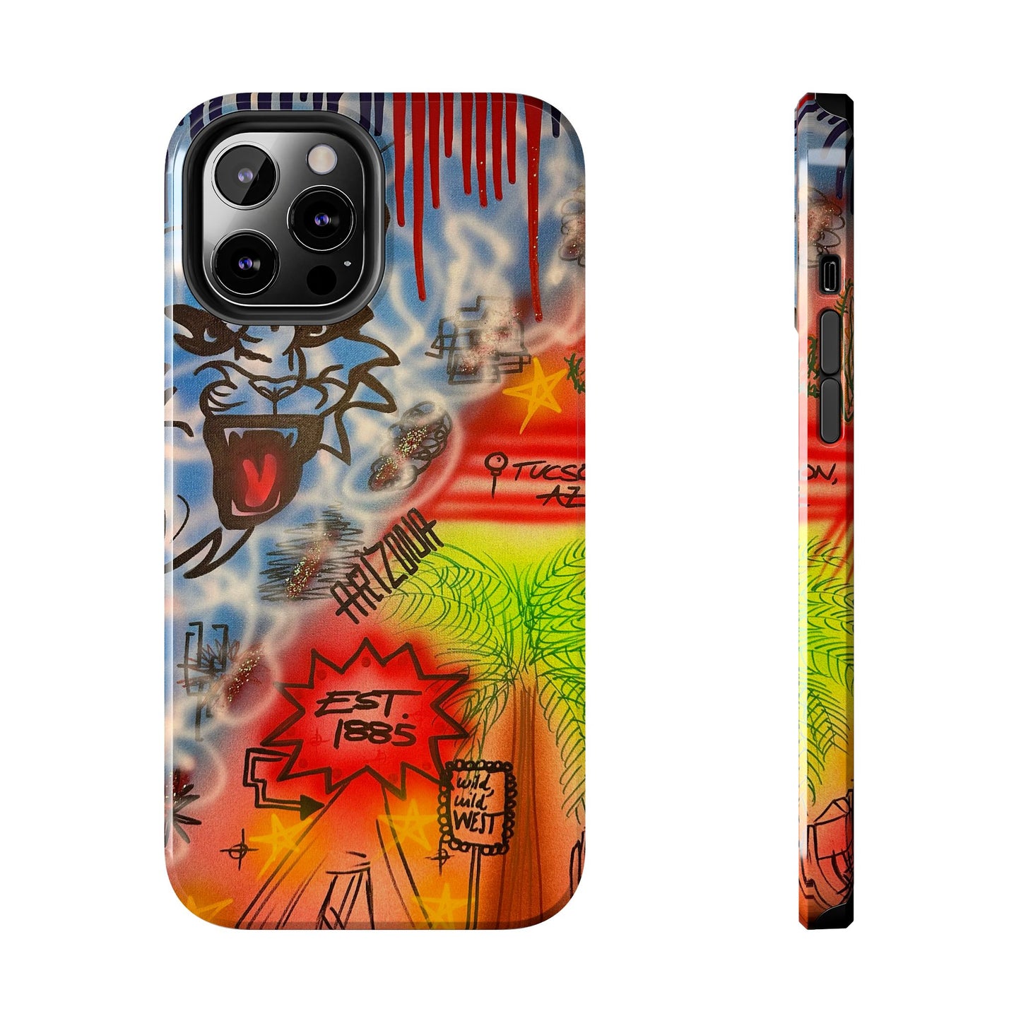 "tucson, arizona pt. 2" airbrush iPhone case