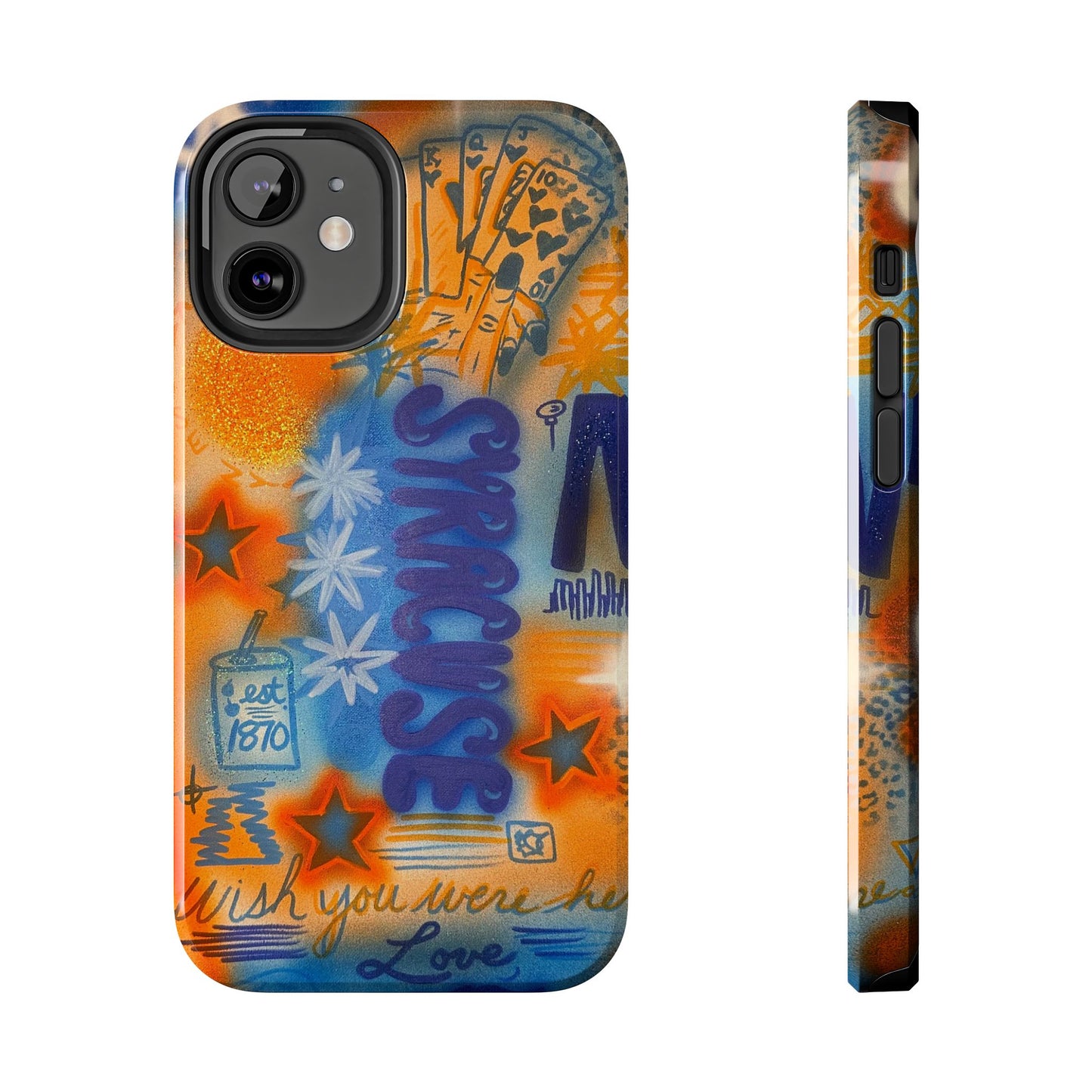 "syracuse" airbrush iPhone case