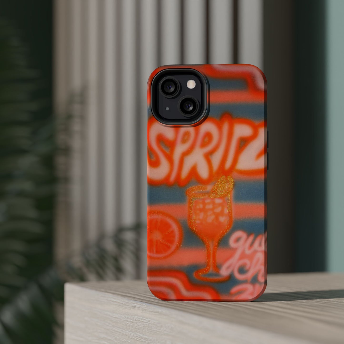 MagSafe "aperol spritz pt. 2" airbrush iPhone case