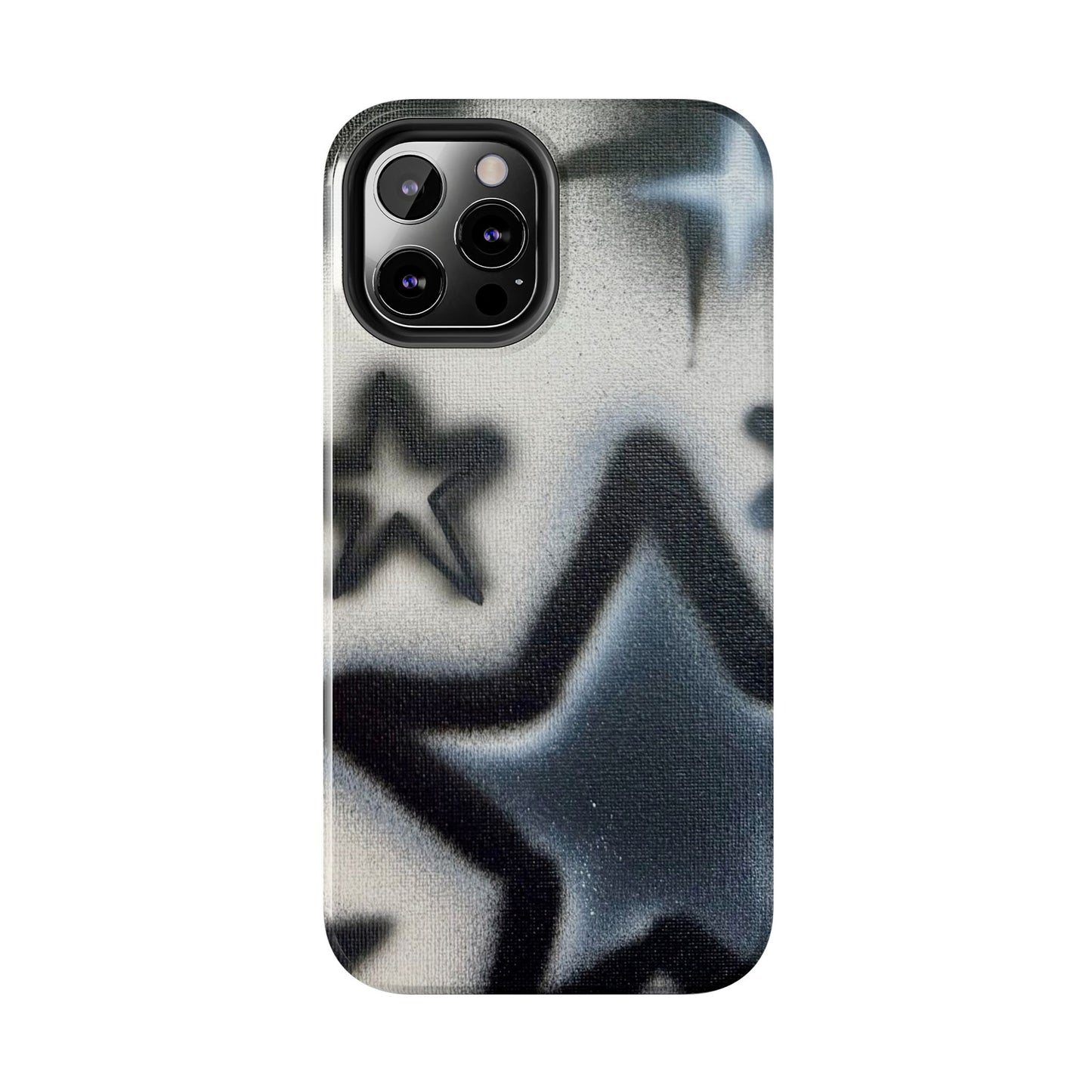 "black & white stars" airbrush iPhone case