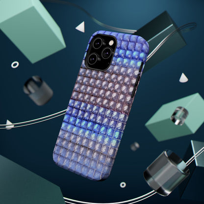 MagSafe "blue studs" airbrush iPhone case