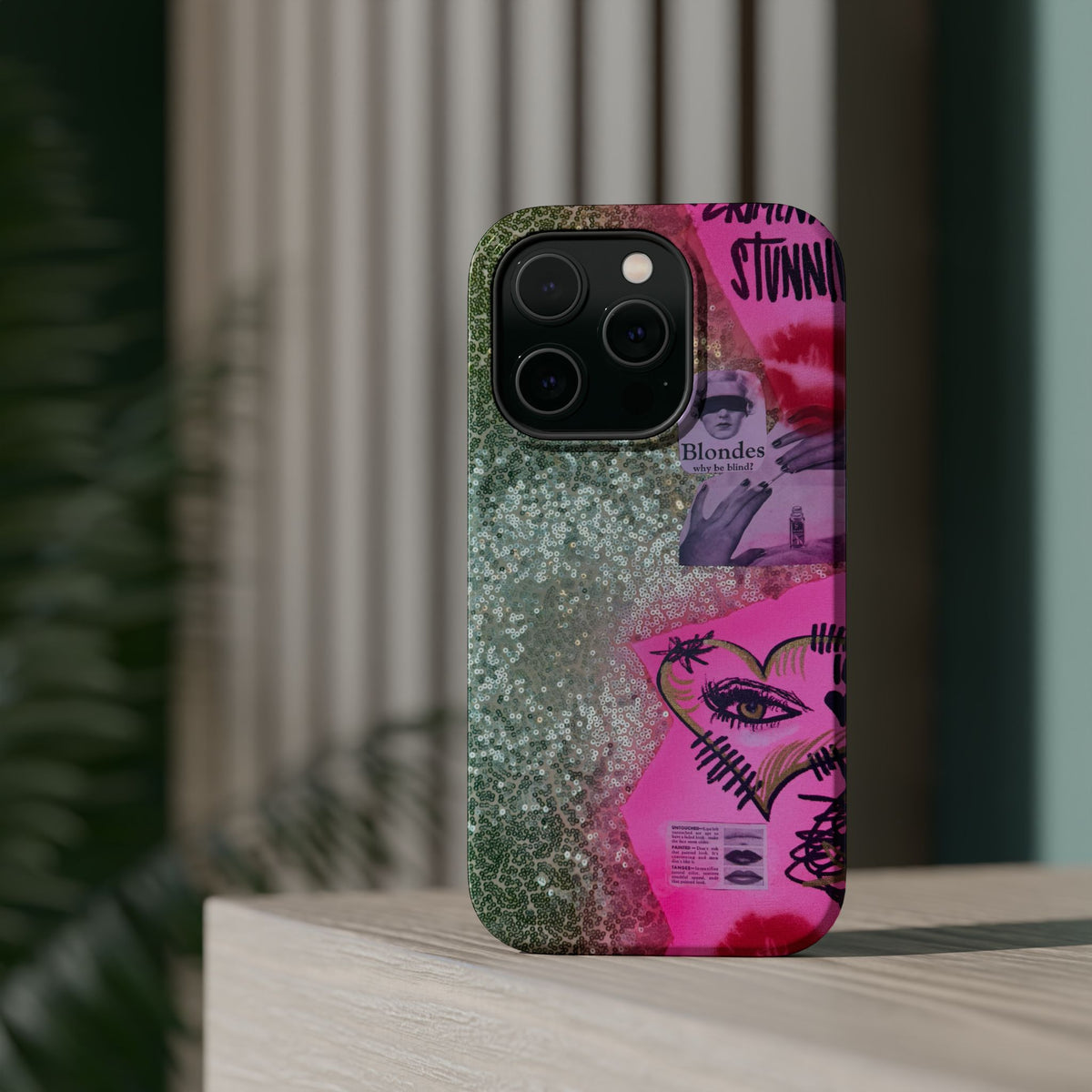MagSafe "glitter gloss" airbrush iPhone case