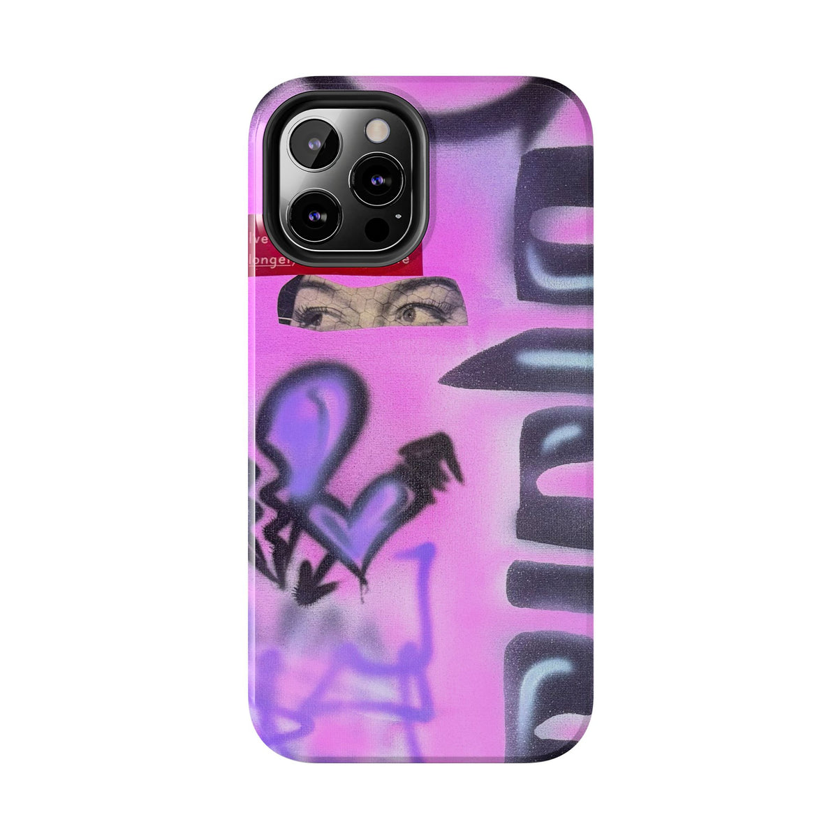 "Lila Prinzessin" Airbrush iPhone Hülle