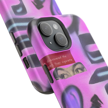 MagSafe "purple princess" airbrush iPhone case