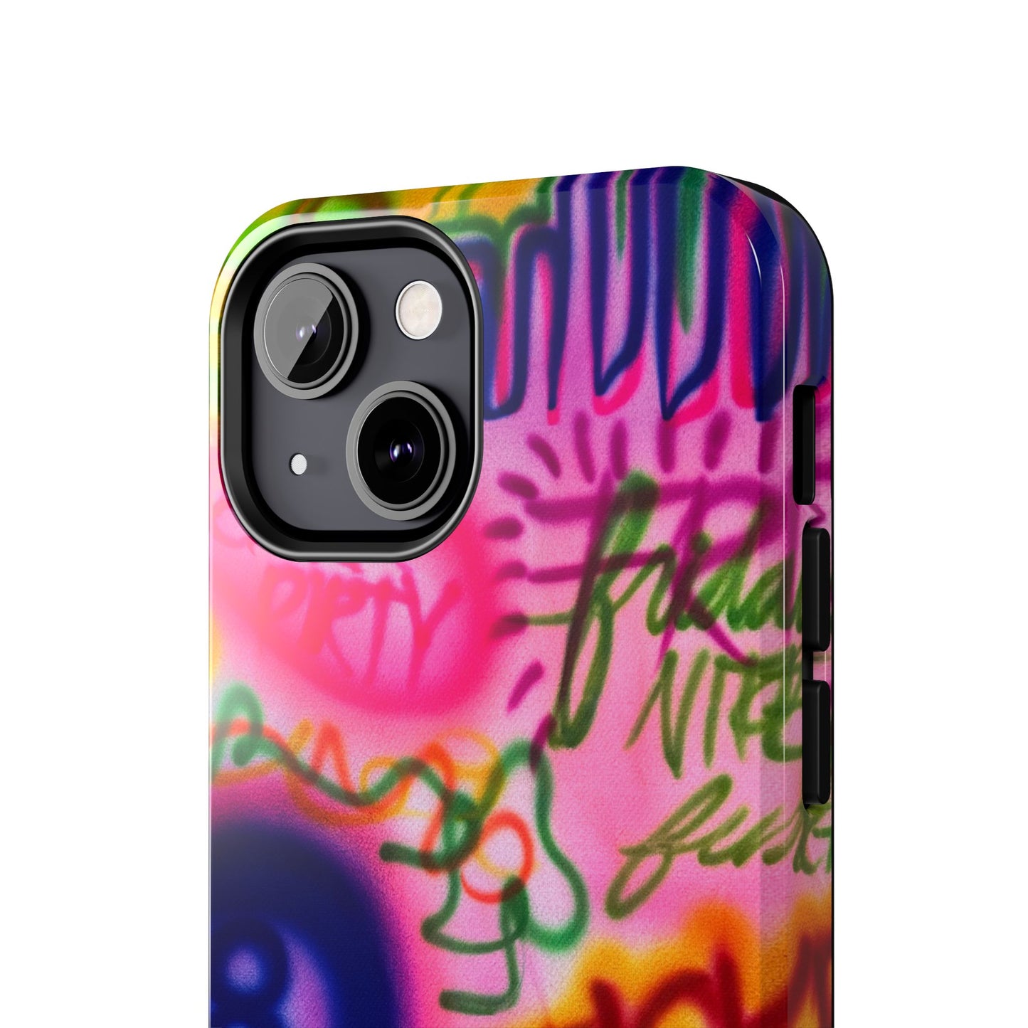 "colorful chaos" airbrush iPhone case