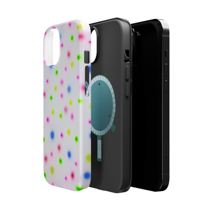 MagSafe "birthday cake polka dot" airbrush iPhone case