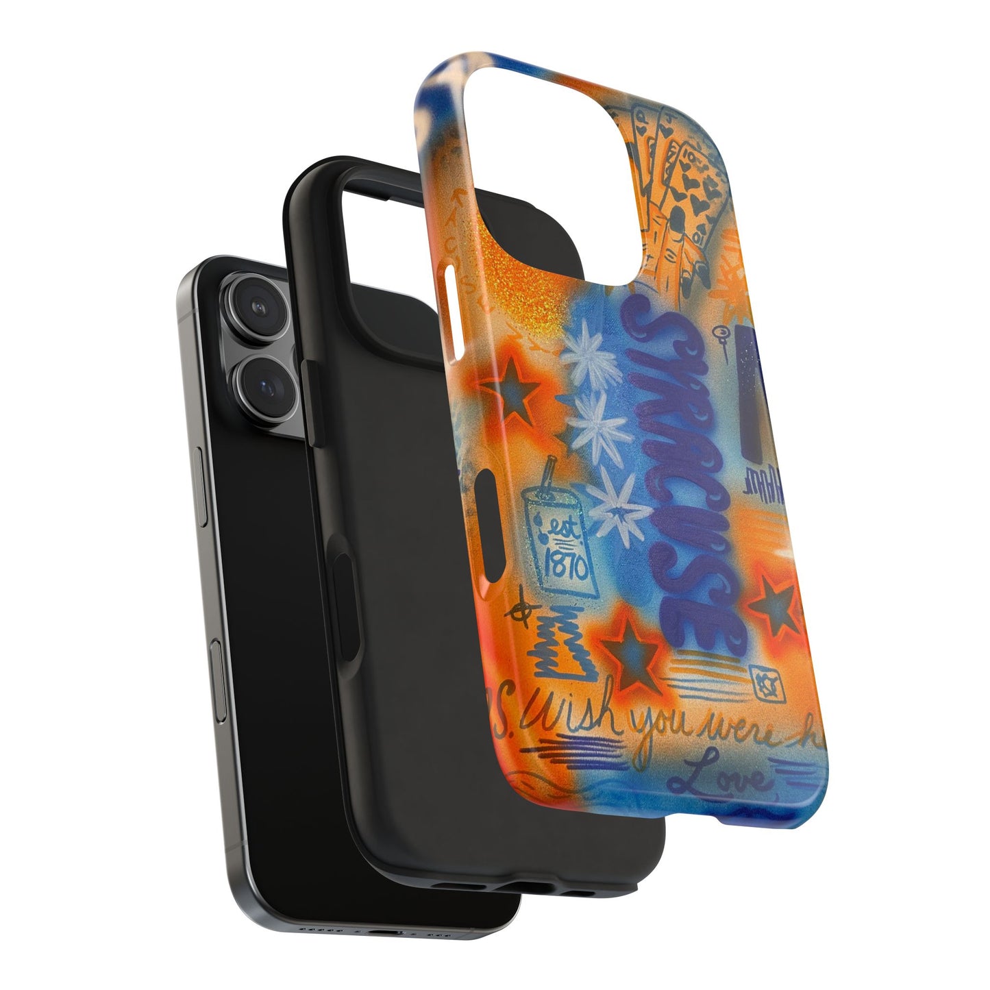 "syracuse" airbrush iPhone case