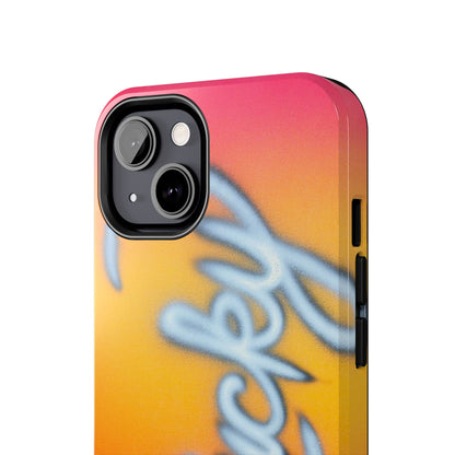 "lucky" airbrush iPhone case