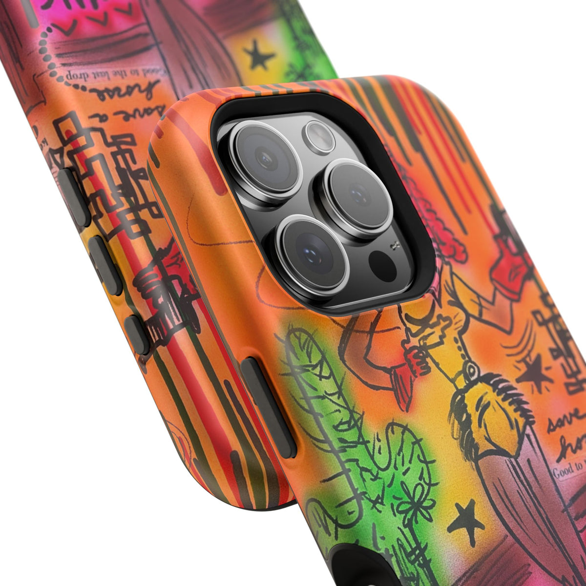 MagSafe "wild, wild west" airbrush iPhone case