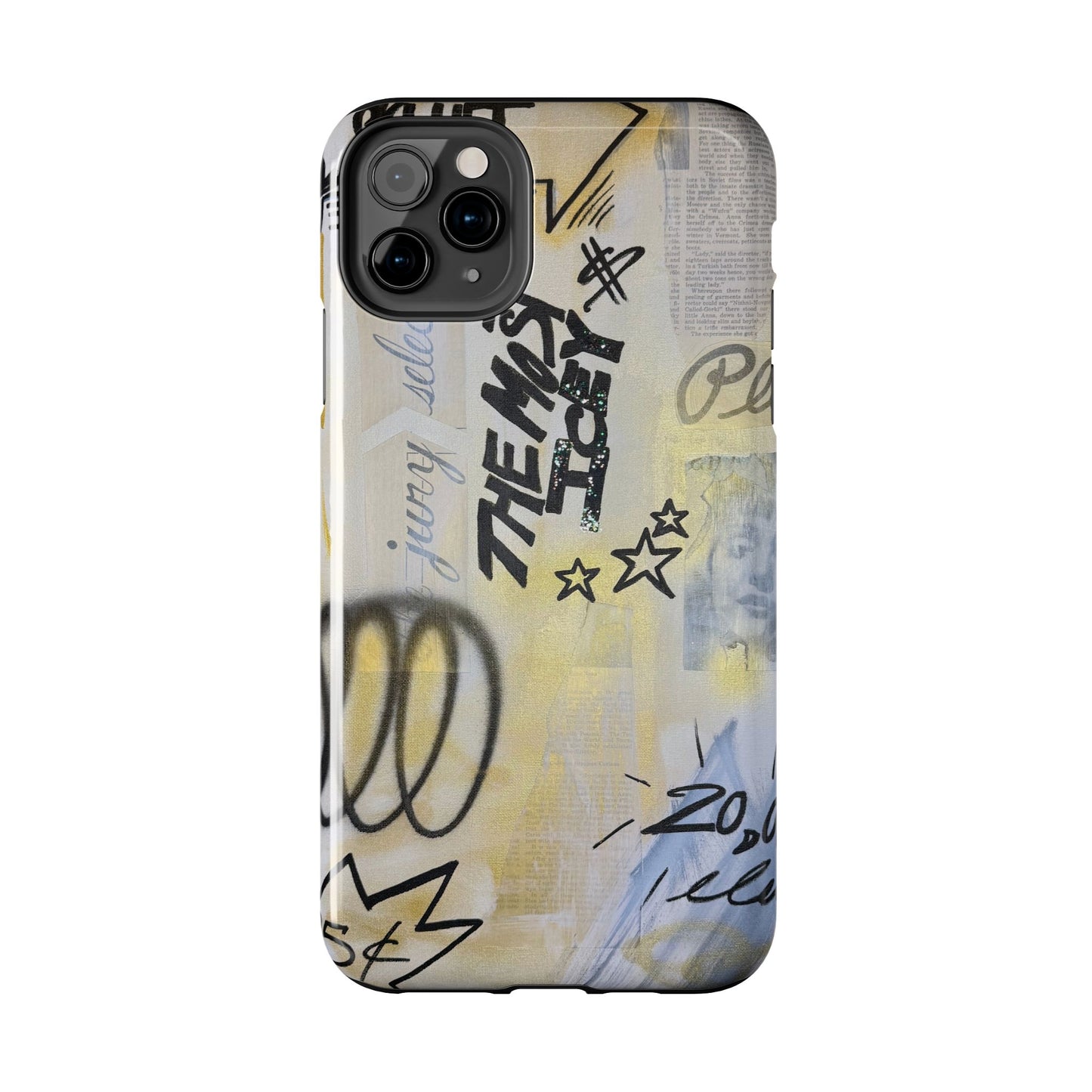 "golden glacier" airbrush iPhone case
