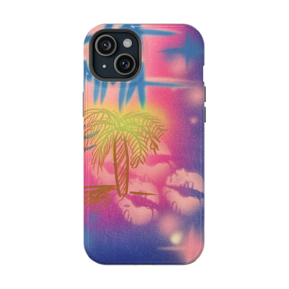 MagSafe "glowy night" airbrush iPhone case