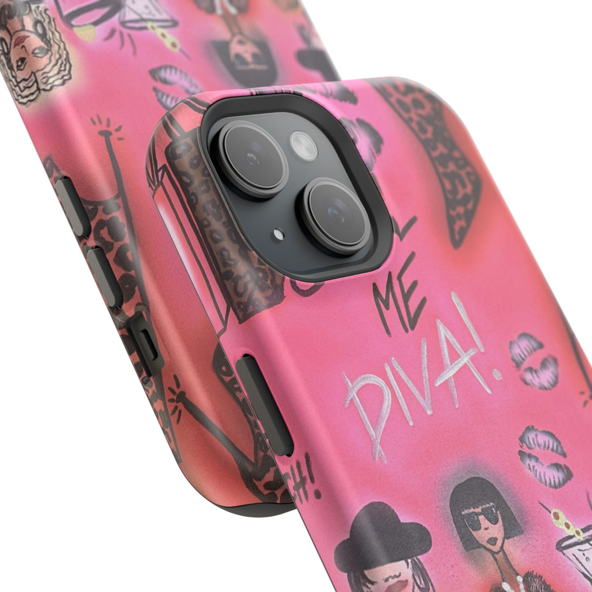 MagSafe "party diva" airbrush iPhone case