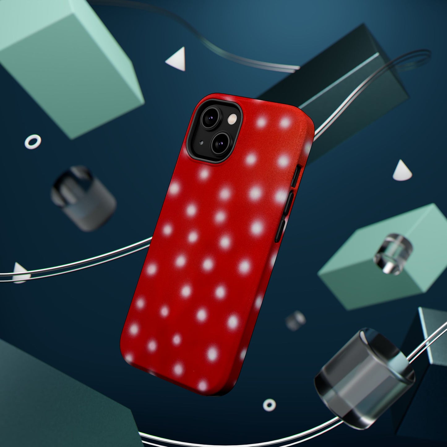 MagSafe "cherry crush polka dot" airbrush iPhone case