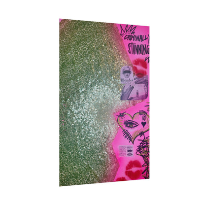 "glitter gloss" airbrush rolled print