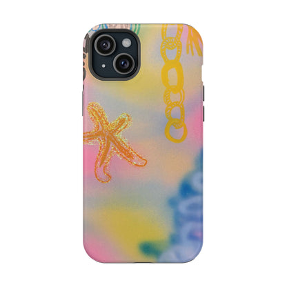 MagSafe "sweet starfish" airbrush iPhone case