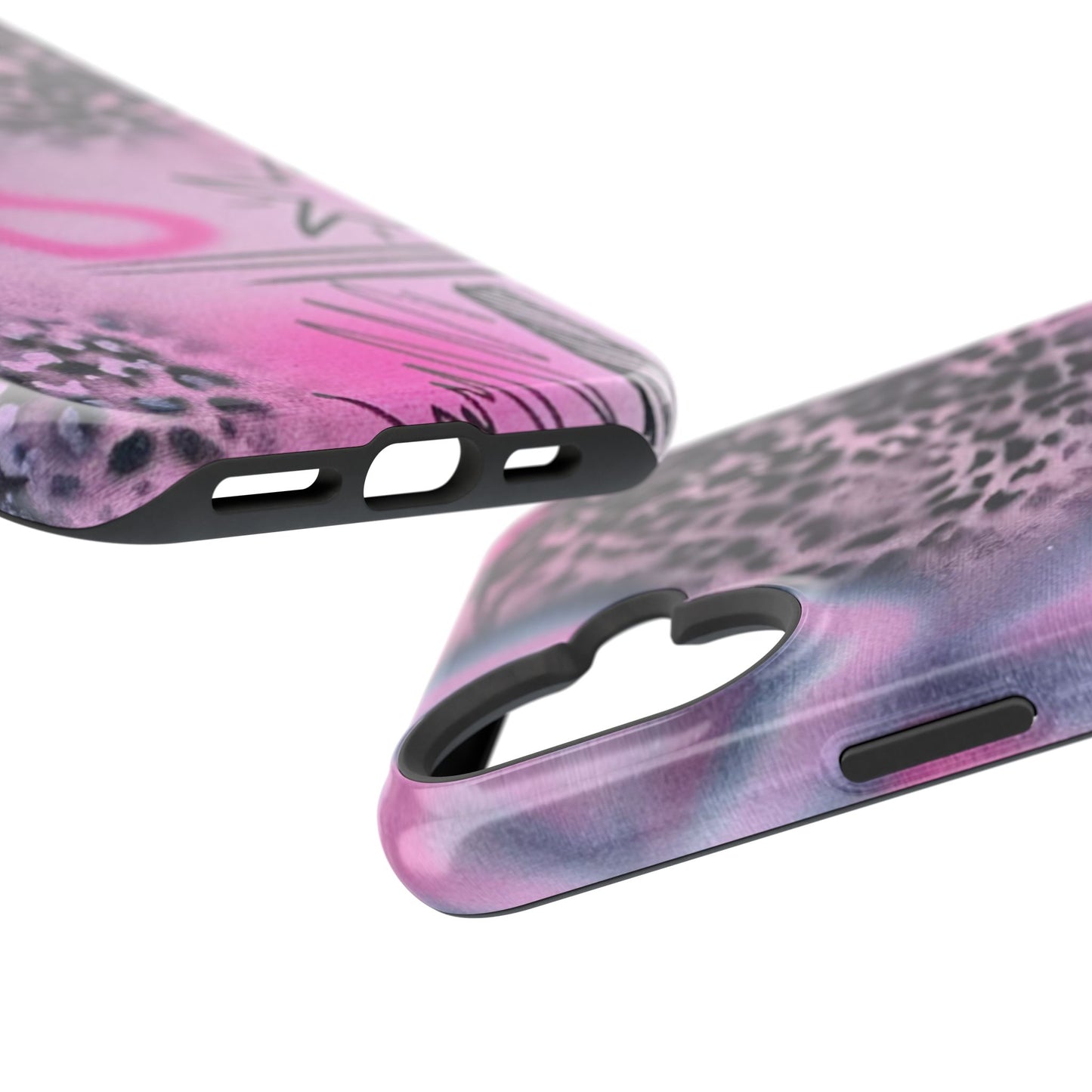 MagSafe "onyx cheetah" Airbrush iPhone Hülle
