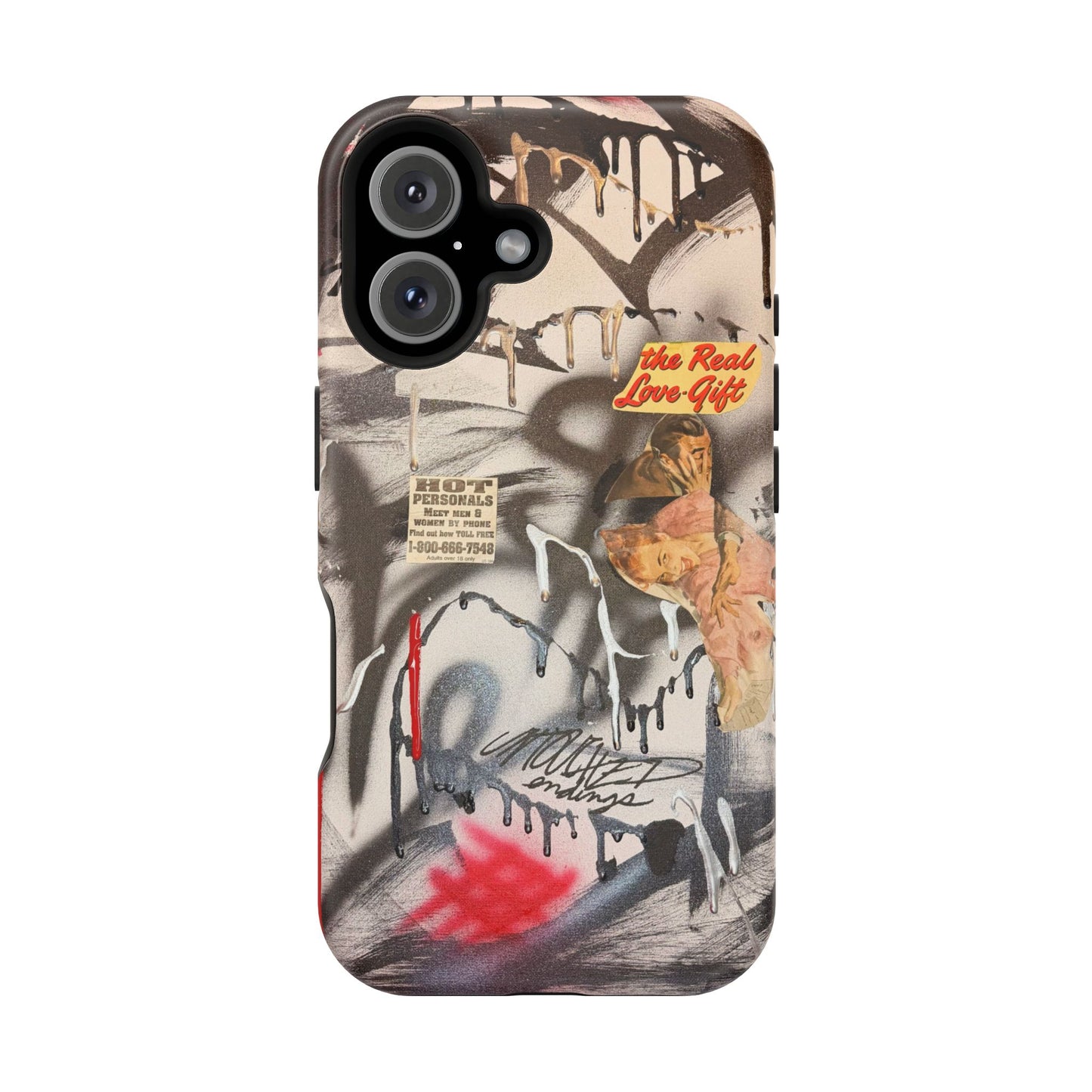 MagSafe "real love" airbrush iPhone case