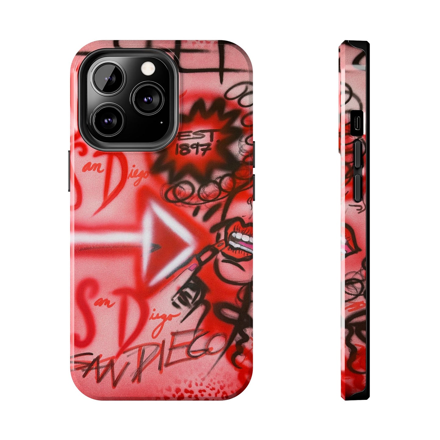 "san diego" airbrush iPhone case
