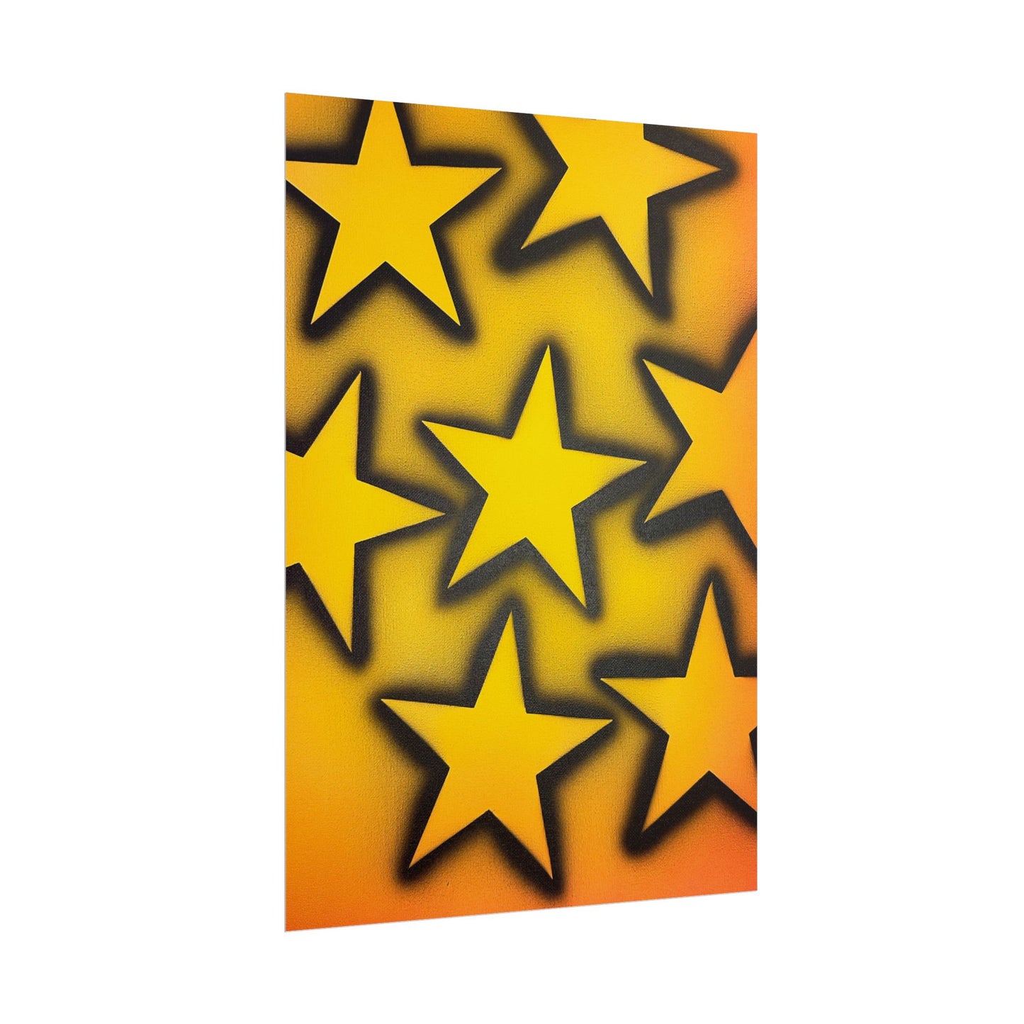 "UR A STAR!" airbrush rolled print