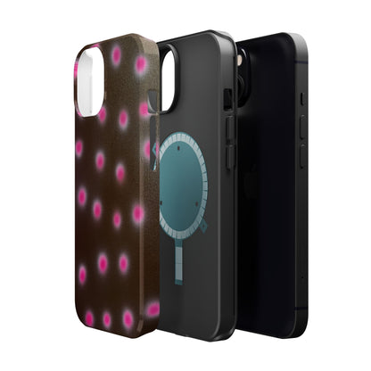 MagSafe "cherry mocha polka dot" airbrush iPhone case