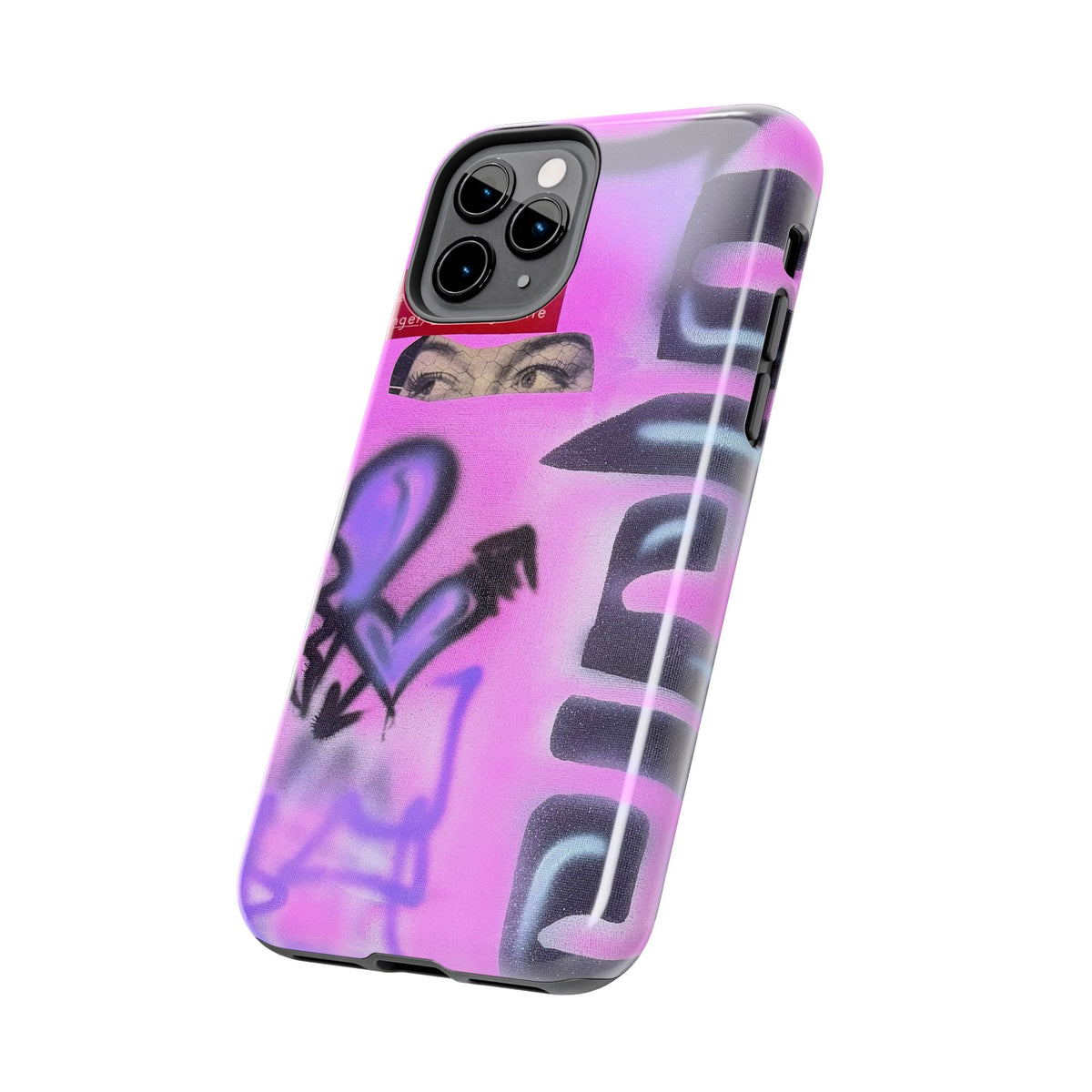 "Lila Prinzessin" Airbrush iPhone Hülle