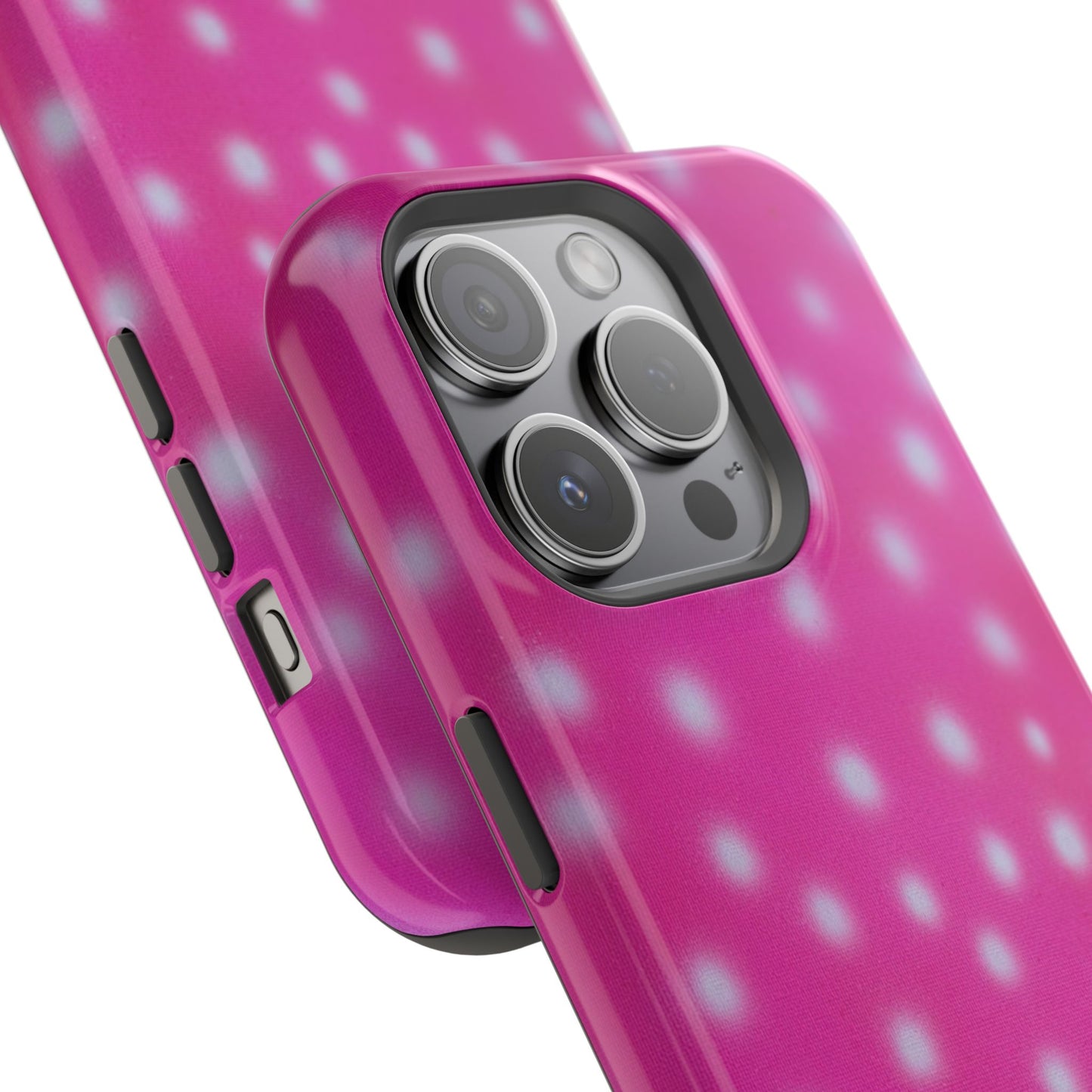 MagSafe "bubblegum polka dot" airbrush iPhone case