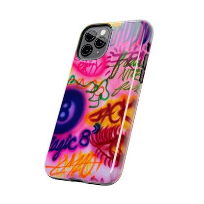 "colorful chaos" airbrush iPhone case