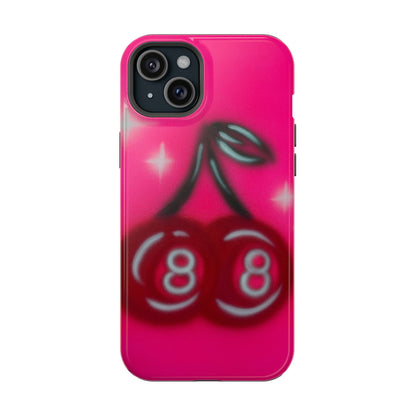 MagSafe "cherry 8ball" airbrush iPhone case
