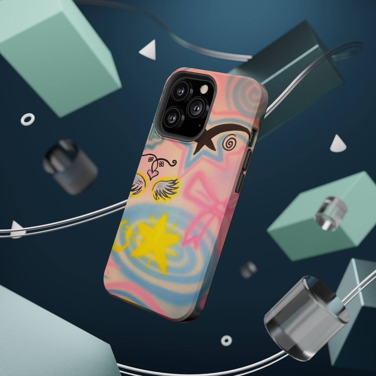 MagSafe "star energy" airbrush iPhone case