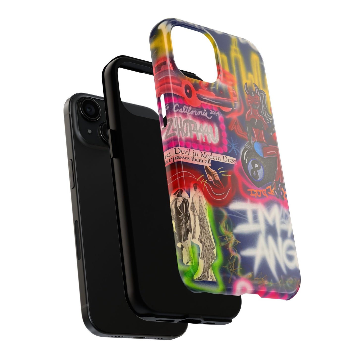 "im an angel" airbrush iPhone case
