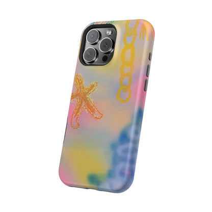 MagSafe "sweet starfish" airbrush iPhone case