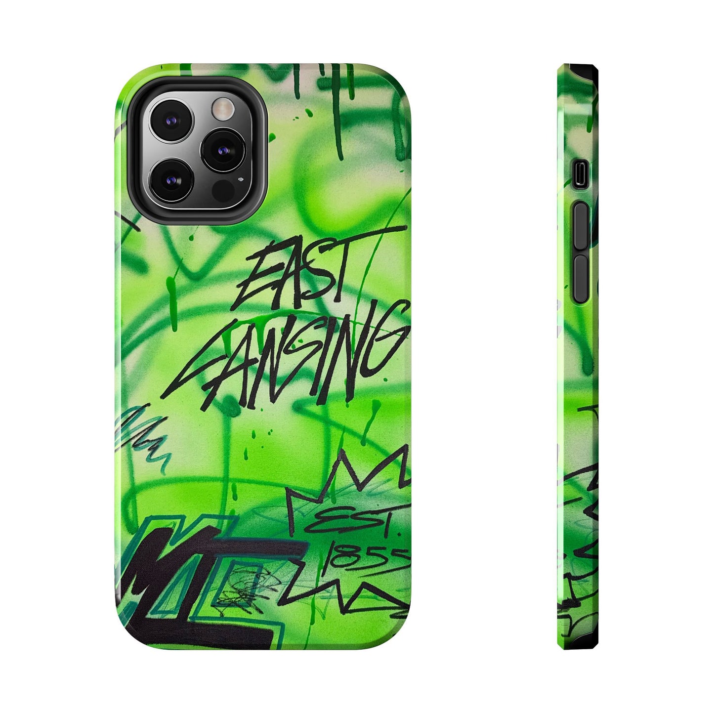 "east lansing, mi" airbrush iPhone case