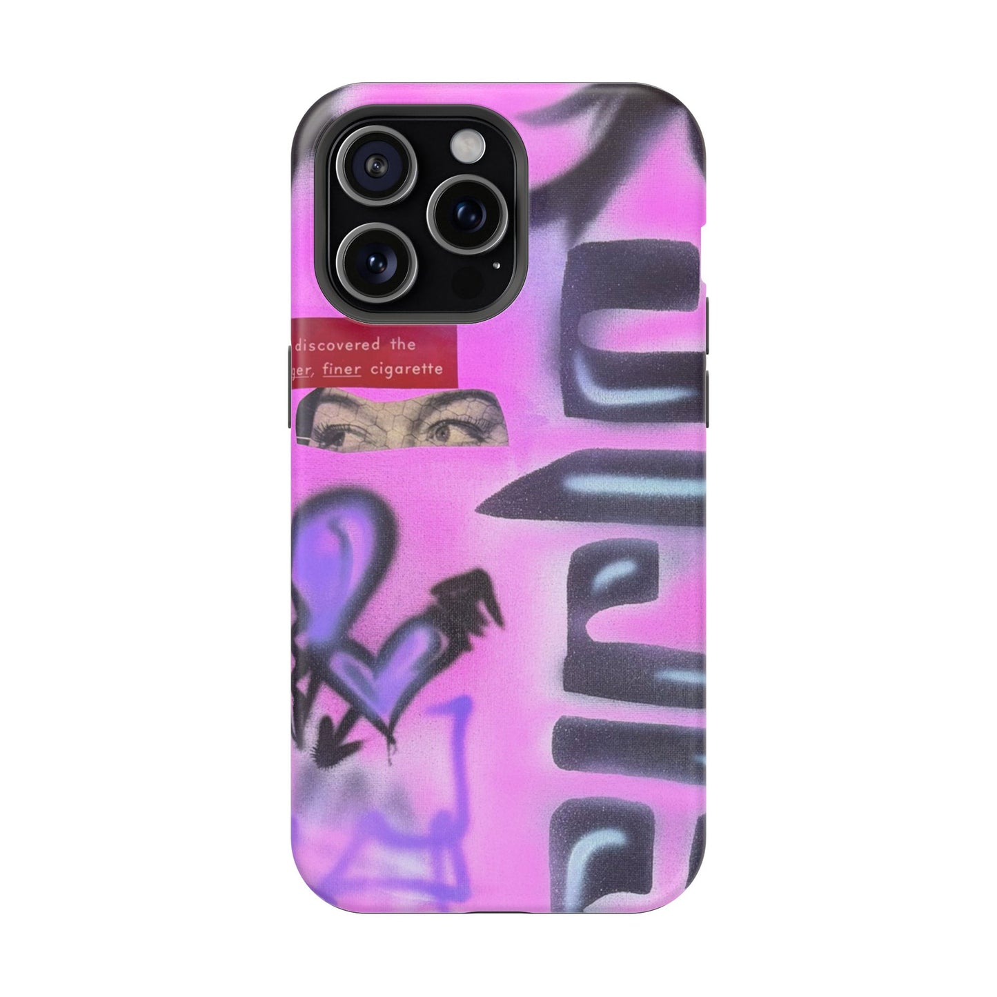 MagSafe "purple princess" airbrush iPhone case