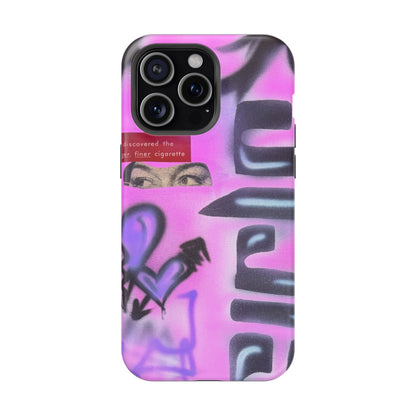 MagSafe "purple princess" airbrush iPhone case