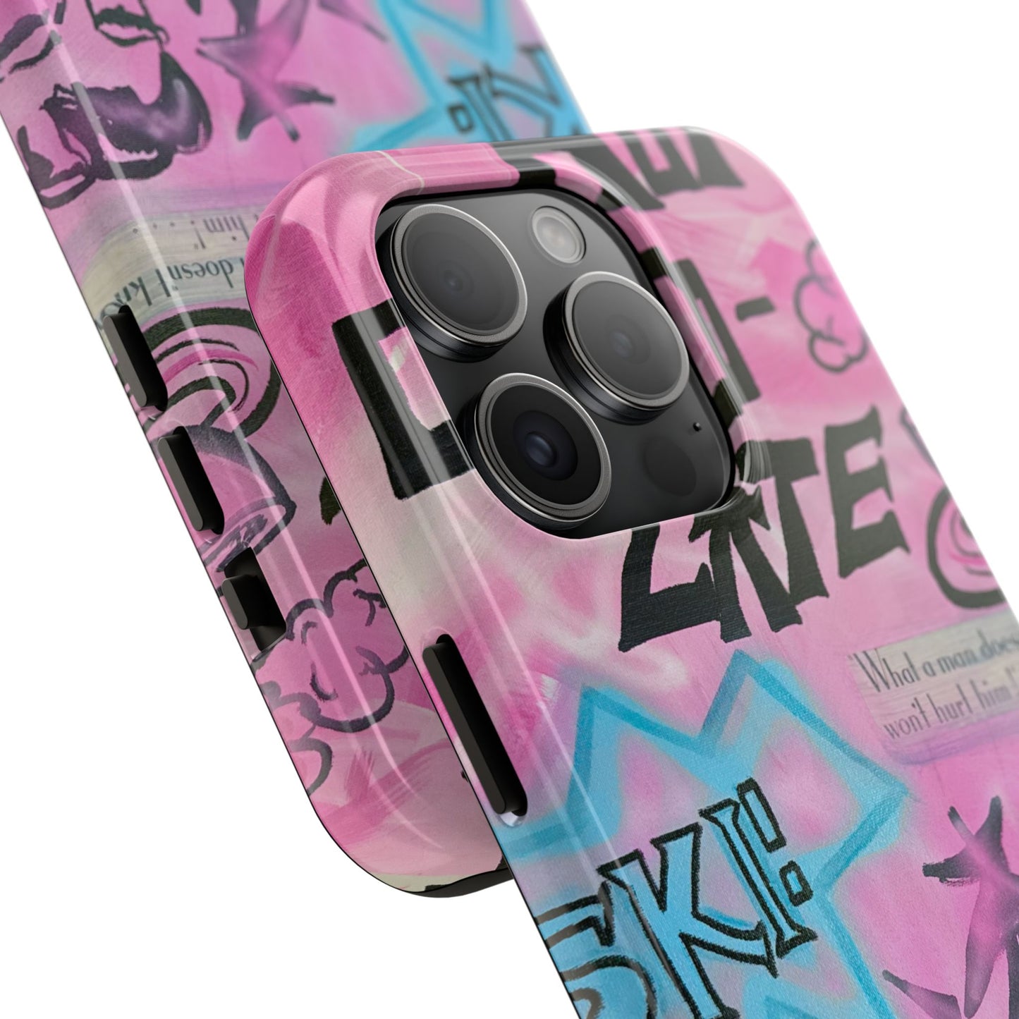 "avant le ski" airbrush iPhone case