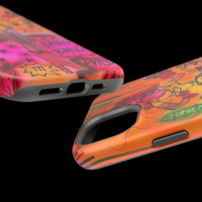 MagSafe "wild, wild west" airbrush iPhone case