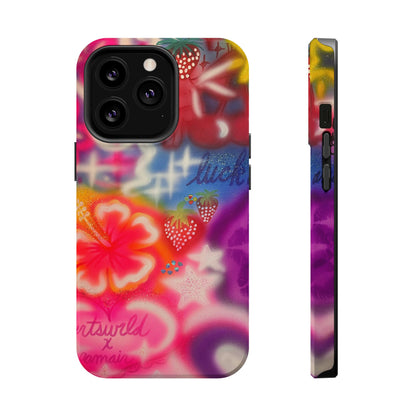 MagSafe „luck & luv“ Airbrush iPhone-Hülle