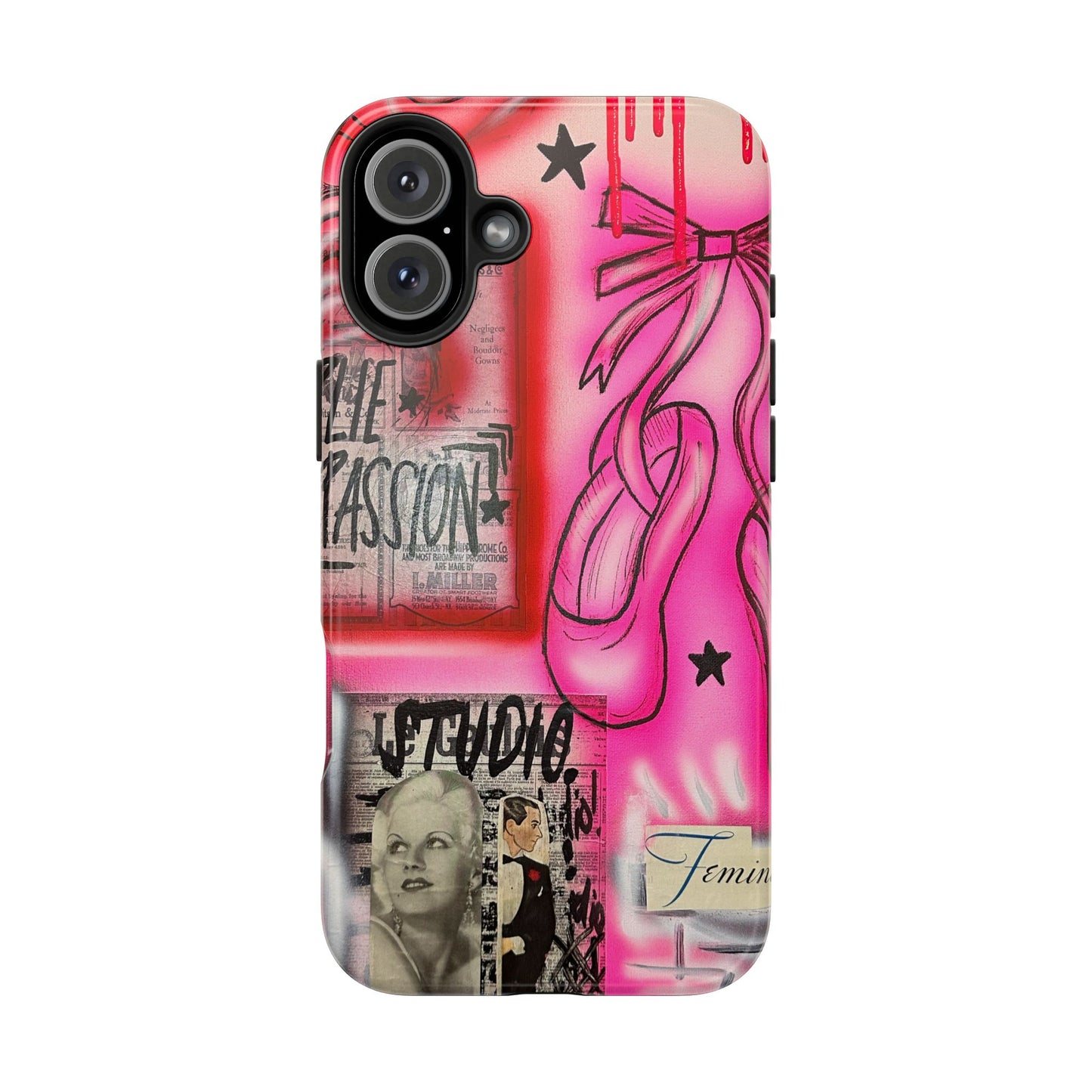 "plié passion” airbrush iPhone case