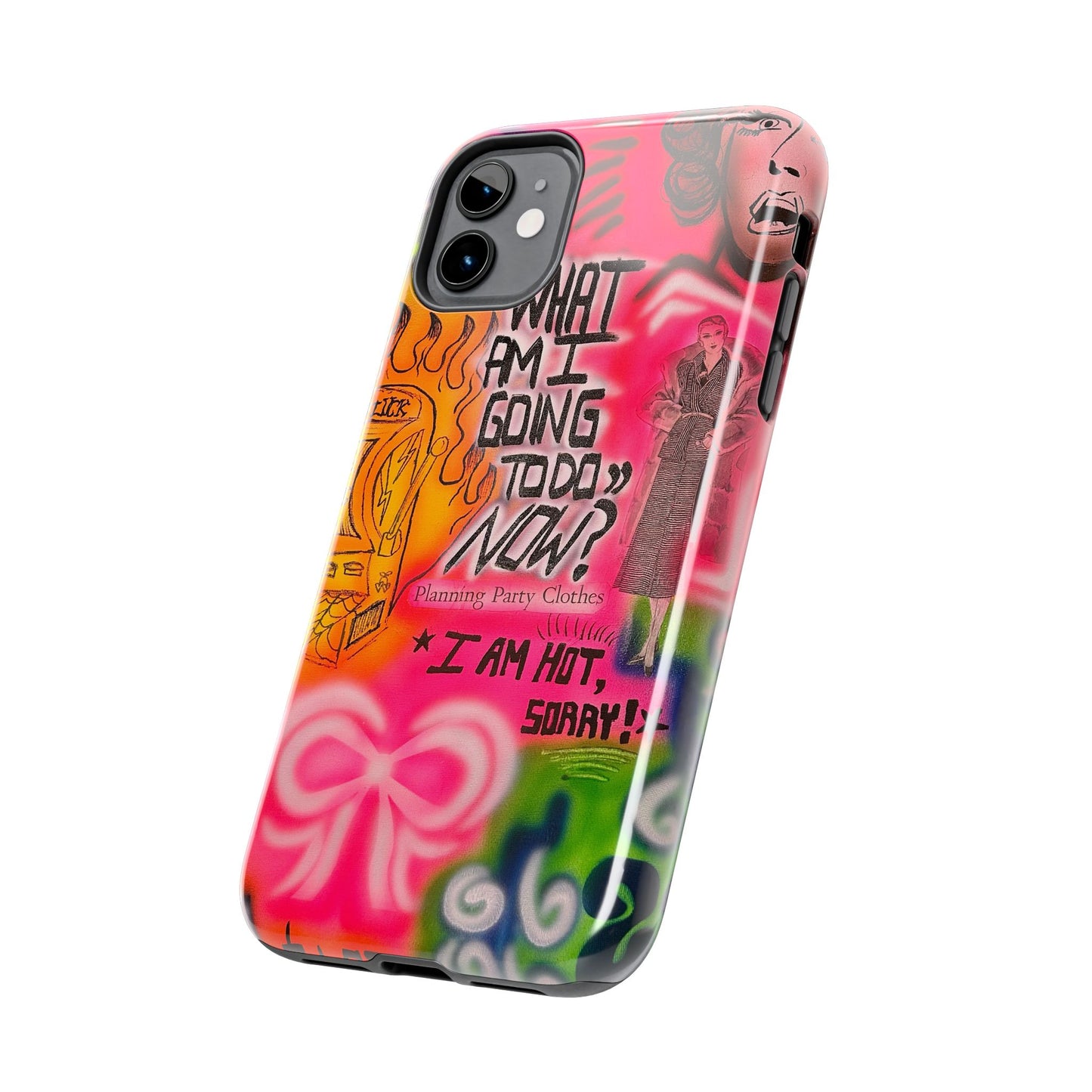 "out of luck" airbrush iPhone case