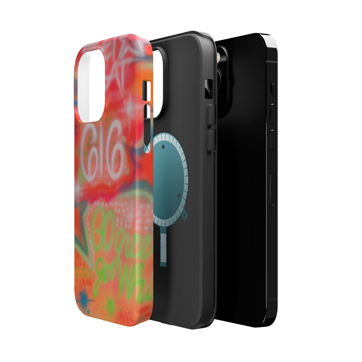 MagSafe custom @msualphaphi airbrush iPhone case