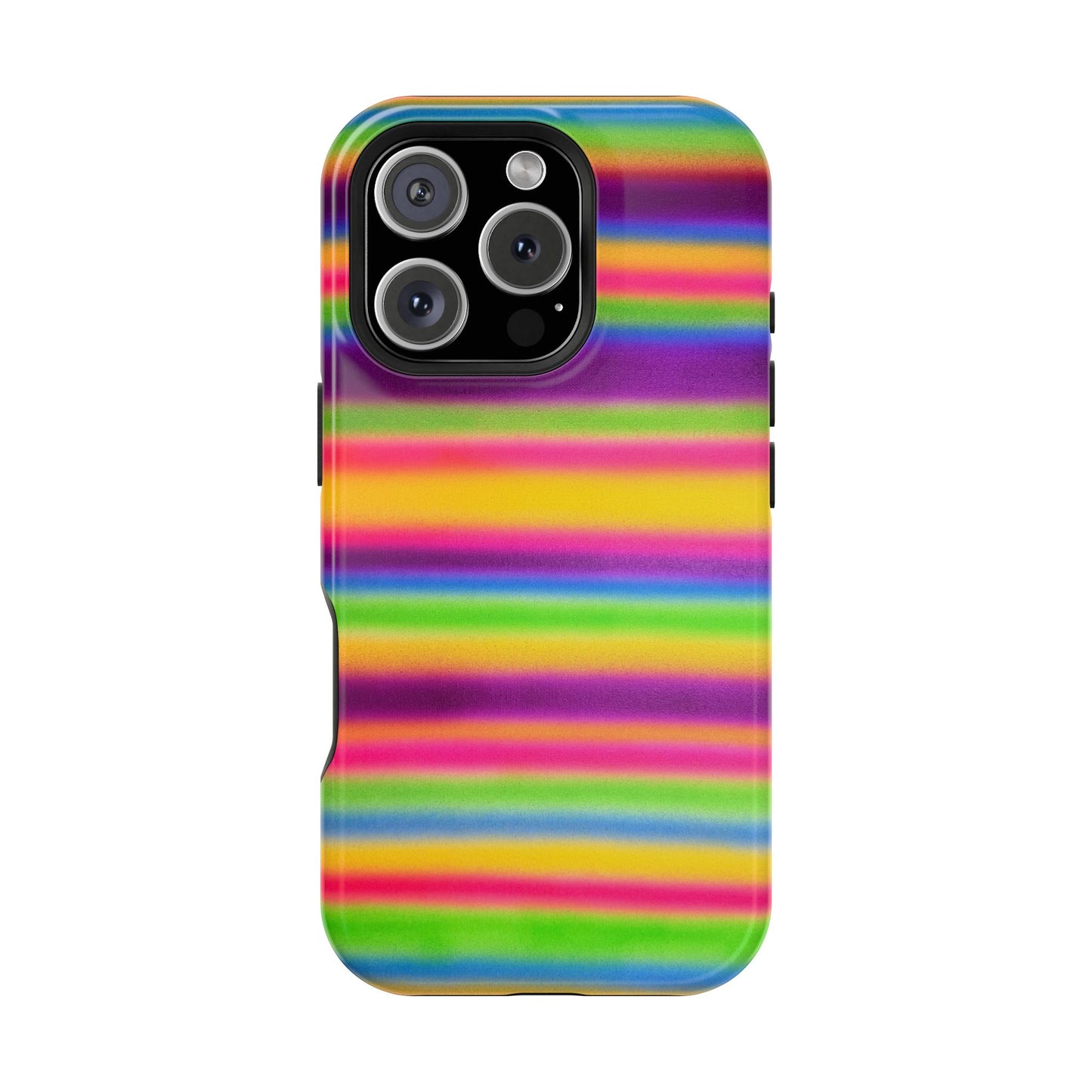 MagSafe "colorful stripes" airbrush iPhone case