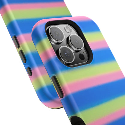 MagSafe "sherbet stripes" airbrush iPhone case