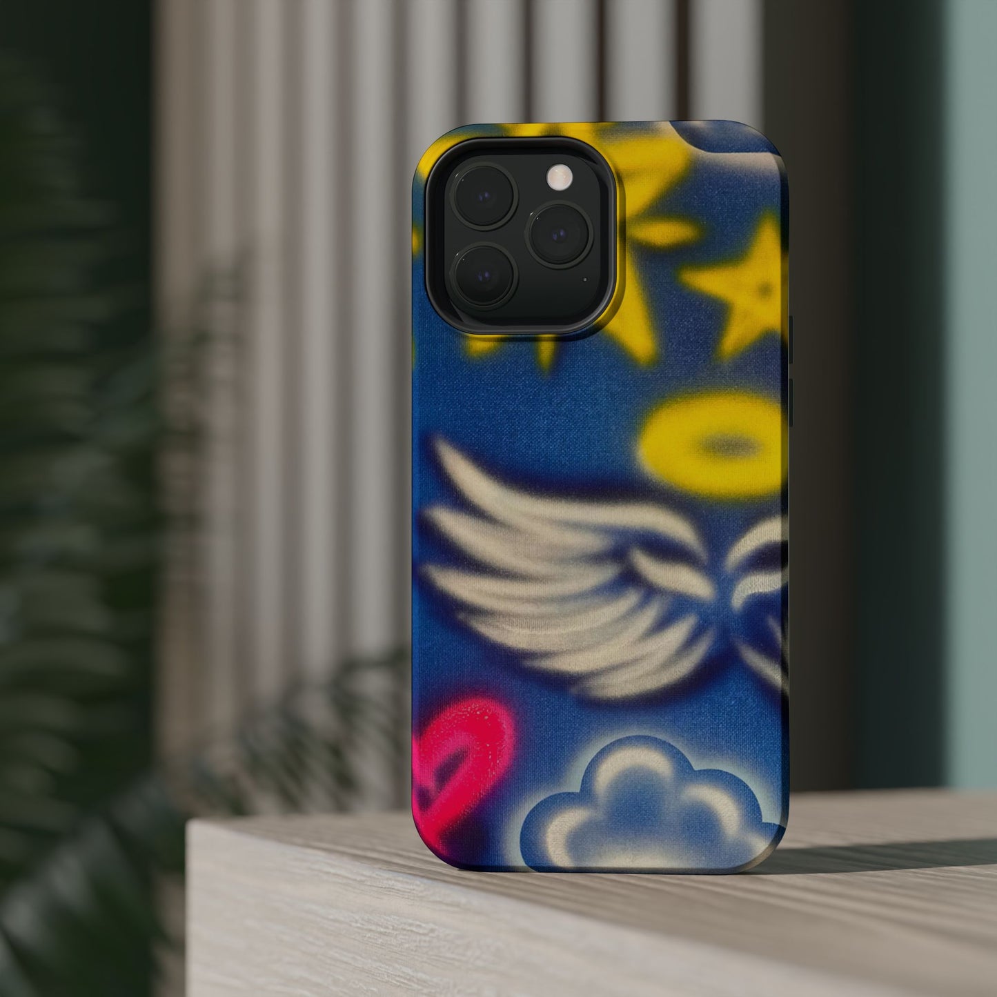 MagSafe "celestial halo" airbrush iPhone case