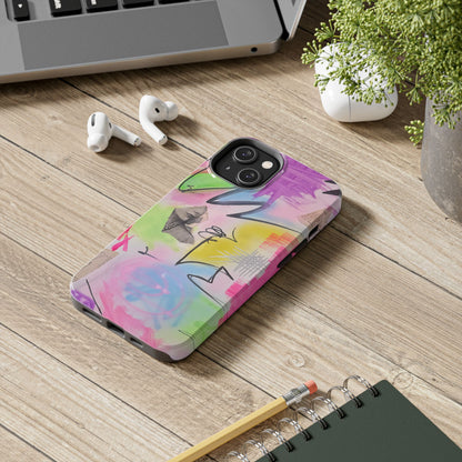 "pastel static" airbrush iPhone case
