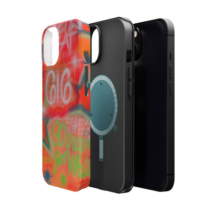 MagSafe custom @msualphaphi airbrush iPhone case