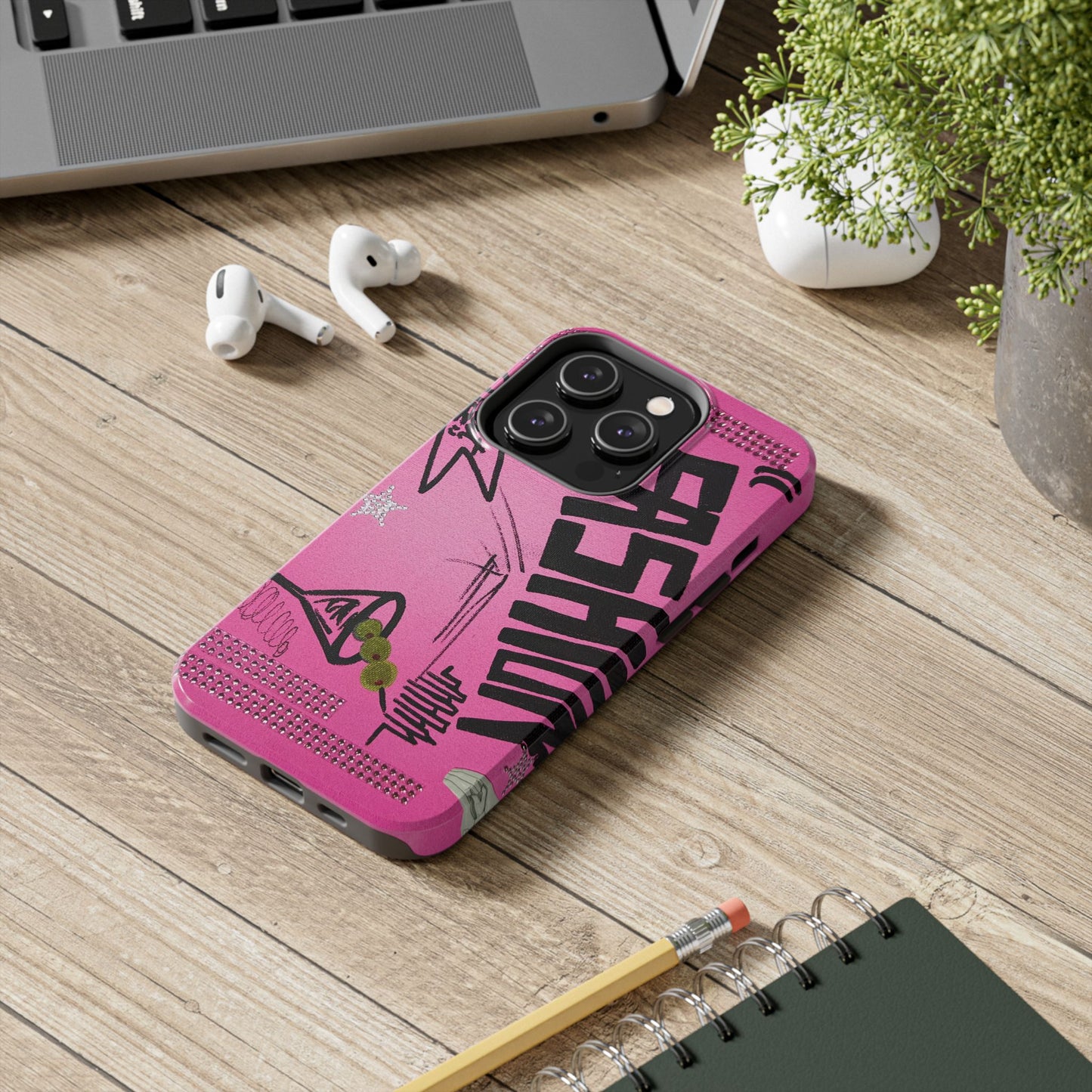"high fashion pt. 2" airbrush iPhone case