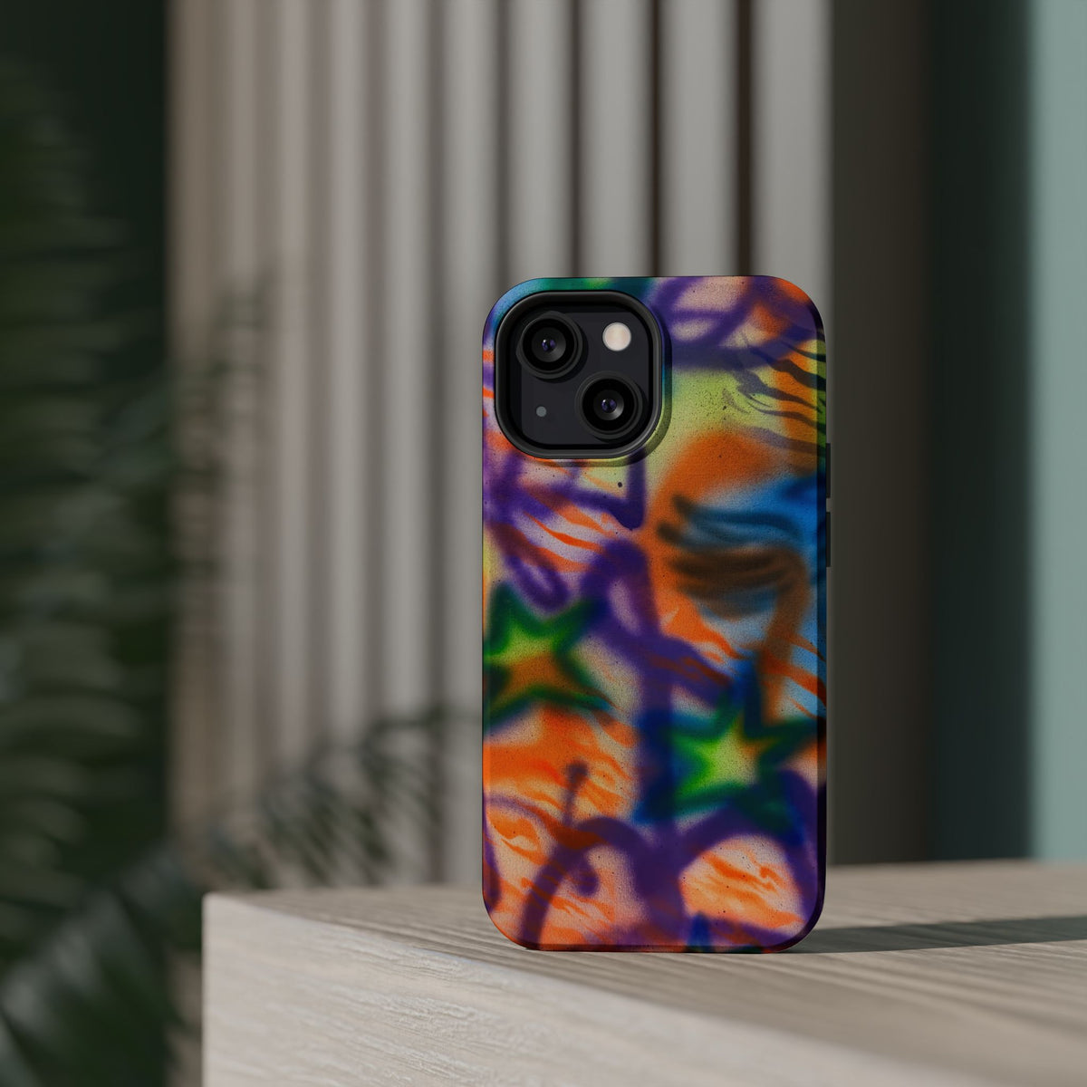 MagSafe "streetwear angel" airbrush iPhone case